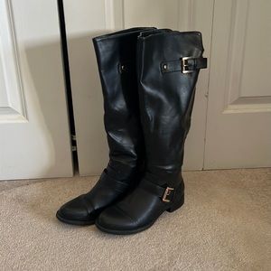 Tall black boots